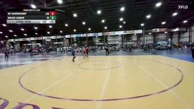 120 lbs Cons. Semi - Miles James, Ponca Spears vs Rj Vandehoef, Lennox Youth Wrestling