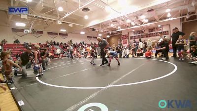 49 lbs Semifinal - Kyan Keys, R.A.W. vs Taylor Cary, Owasso Takedown Club