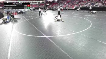 D1-157 lbs Cons. Round 1 - Ben Wiza, Oak Creek vs Devin Johnson, Arrowhead