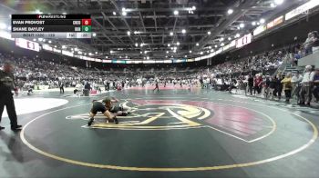 120 lbs Cons. Round 5 - Evan Provost, Crook County vs Shane Bayley, Borah