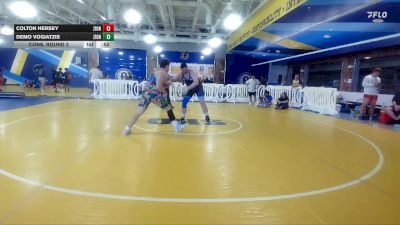 285 lbs Cons. Round 2 - Colton Hersey, Camden County Outsiders vs Demo Vogiatzis, East Lake High School