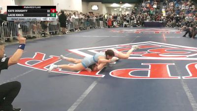 132 lbs Round Of 64 - Kate Doughty, CO vs Lacie Knick, OH