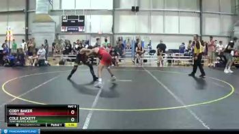 135 lbs Quarterfinal - Cody Baker, Young Guns vs Cole Sackett, Team Hammer Academy