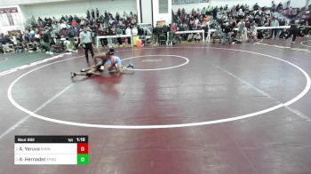 106 lbs Semifinal - Ashmith Yeruva, Sharon vs Amauri Hernadez, Tyngsborough/Dracut