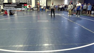 121 lbs R-16 - Brock Rothermel, Line Mountain vs Keegan Barrick, Bishop McDevitt