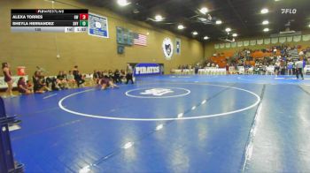 135 lbs Quarterfinals (16 Team) - Alexa Torres, Golden West vs Sheyla Hernandez, Sunnyside