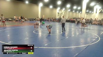 106 lbs Round 5 (16 Team) - Braeden Martin, Ohio Titan Blue vs Omran Ghuneim, Team STL White