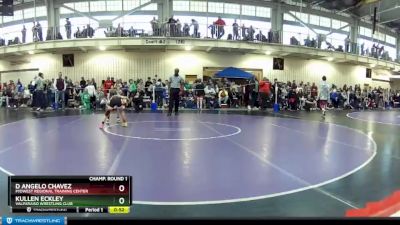 67 lbs Champ. Round 1 - Kullen Eckley, Valparaiso Wrestling Club vs D Angelo Chavez, Midwest Regional Training Center