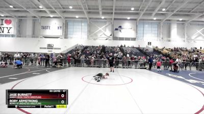 47 lbs Cons. Round 2 - Jase Burnett, Sandy Creek Youth Wrestling vs Rory Armstrong, Bears Of Brewster Wrestling