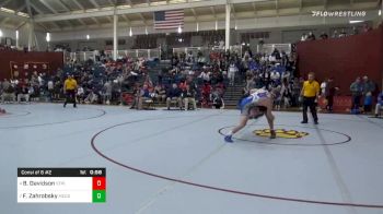 Consolation - Ben Davidson, St. Paul's School vs Frankie Zahrobsky, McCallie School