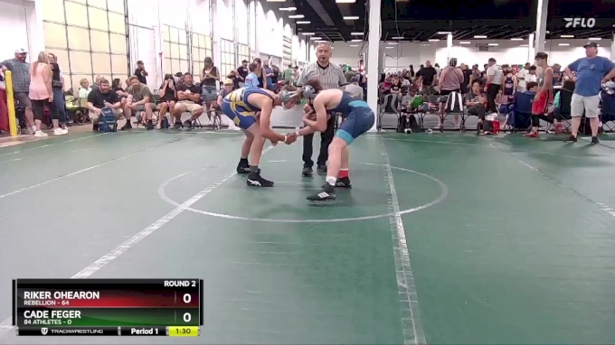 140 lbs Round 2 (6 Team) - Riker OHearon, Rebellion vs Cade Feger, 84 ...