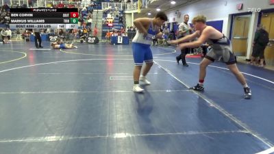 250 lbs Consy 6 - Ben Corvin, Southmoreland vs Markus Williams, Trinity