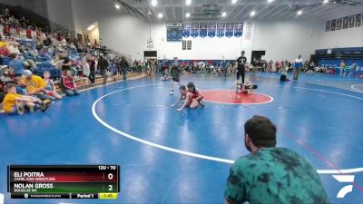 70 lbs Cons. Round 1 - Eli Poitra, Camel Kids Wrestling vs Nolan Gross, Douglas WC