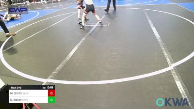 70 lbs Final - Miller Wayne Smith, Skiatook Youth Wrestling vs Driver Baker, Skiatook Youth Wrestling