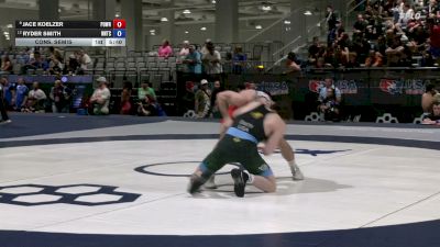60 kg Cons. Semis - Jace Koelzer, Position Wrestling vs Ryder Smith, NMU-National Training Center