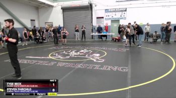 108 lbs Quarterfinal - Tyge Beck, Valdez Youth Wrestling Club Inc. vs Steven Fairchild, Juneau Youth Wrestling Club Inc.