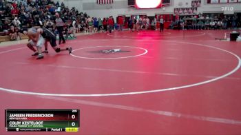 215 lbs Cons. Round 4 - Jamisen Frederickson, New Ulm Area vs Colby Kesteloot, Fulda-Murray Cty Central