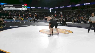 235 lbs Consi Of 16 #2 - Mariah Nunez, Palm Desert (SS) vs Hailey Barrios, Citrus Valley (SS)
