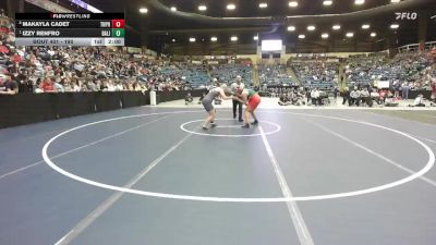 190 lbs 1st Place Match - Izzy Renfro, Basehor-Linwood HS vs Makayla Cadet, Topeka - Highland Park HS