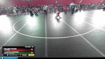 63 lbs Cons. Round 2 - Holden Ficker, Wisconsin vs Camdyn Hataway, Harlem Huskies WC