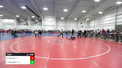 100 lbs Consi Of 16 #1 - Alexander Gemma, Iron Faith WC vs Elliot Kaulbach, Concord NH