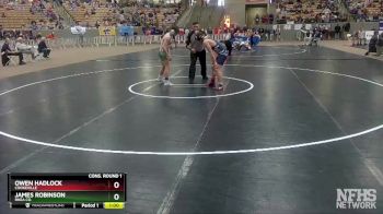 AA 132 lbs Cons. Round 1 - Owen Hadlock, Cookeville vs James Robinson, Rhea Co.