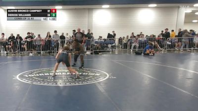 120 lbs Consi Of 32 #2 - Austin Bronco Campsey, NY vs Derion Williams, OH