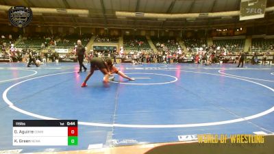 115 lbs Consi Of 4 - Gabriel Aguirre, Cowboy Wrestling Club vs Kameron Green, Nebraska Wrestling Academy