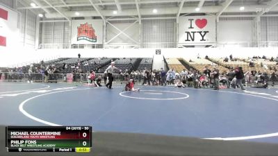 50 lbs 3rd Place Match - Michael Countermine, Guilderland Youth Wrestling vs Philip Fons, Black Belt Wrestling Academy