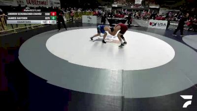 All Cadet Boys Freestyle Upper - 215 lbs Quarters - Andrew Schumacher-Chavez, Eisenhower High School Wrestling vs James Hayden, Bellarmine College Prep High School Wrestling