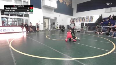 100 lbs Champ. Round 2 - Elisa Orosco, Sierra Vista vs Sadie Molina, Bonita