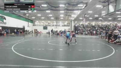 132 lbs Cons. Round 5 - George Bringus, Greater Heights Wrestling vs Nolan Londe, Team St. Louis