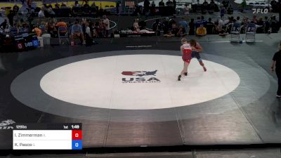 126 lbs Cons 32 #2 - Isaac Zimmerman, IL vs Kyle Pasco, IL