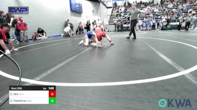 76 lbs Rr Rnd 5 - Cole Nix, Plainview Youth Wrestling Club vs Corbin Hawkins, Noble Takedown Club