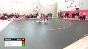 220 lbs Quarterfinal - Darrell Leslie, Toppenish vs Axel Pacheco, Cascade