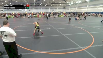 90 lbs 3rd Place Match - Archie Nelson, N8 vs Oz Bellamy, Unattached
