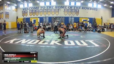 215 lbs Round 4 (8 Team) - Marco Gonzalez, Westside Wrestling vs Nick Boselli, Cowboys WC