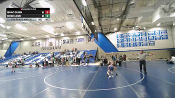 60 lbs 5th Place Match - Isaac Olsen, TUG vs River Lowe, Aviator Wrestling Academy