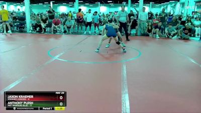 84 lbs Round 1 (6 Team) - Jaxon Kraemer, Vougar`s Honors vs Anthony Plesh, Mat Warriors Blue