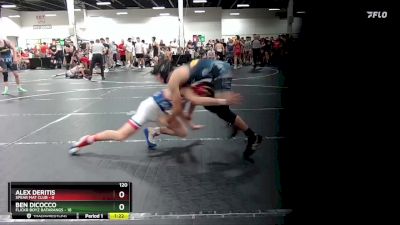 120 lbs Round 1 (6 Team) - Ben DiCocco, Flickr Boyz Batarangs vs Alex Deritis, Spear Mat Club