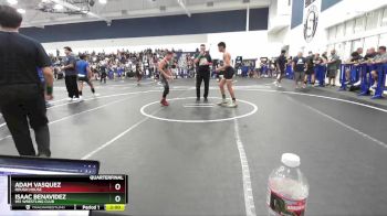 132 lbs Quarterfinal - Isaac Benavidez, 951 Wrestling Club vs Adam Vasquez, Rough House