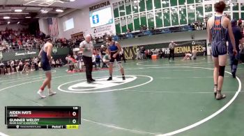 138 lbs Champ. Round 2 - Gunner Weldy, Miami East (Casstown) vs Aiden Hays, Solon