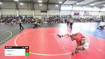 126 lbs Consi Of 16 #2 - Kaiden Dietrich, Predator WC vs Javier Lopez, Chain Gang WC