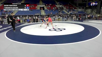 155 lbs Cons. Sub-rd Of 16 - Naomi Templeman, IA vs Bronwyn Sadlier, TX