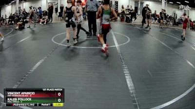 84 lbs Finals (2 Team) - Kaleb Pollock, Full Circle vs Vincent Aparicio, Mat Warriors Black