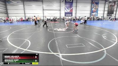 76 lbs Rd# 8- 12:30pm Saturday Final Pool - Brennan Hart, Team Michigan vs Benex Velasco, NCWAY National Team