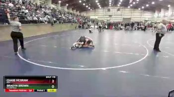 144 lbs Champ. Round 2 - Bradyn Brown, Clearfield vs Chase McGraw, Roy