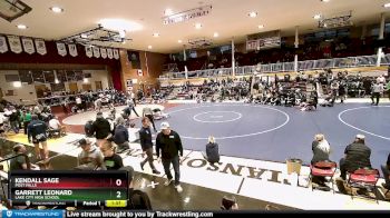 195 lbs 3rd Place Match - Kendall Sage, Post Falls vs Garrett Leonard, Lake City High School