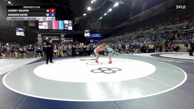 155 lbs Cons. Sub-rd Of 32 - Aubrey Maupin, OR vs Addison Davis, MO