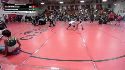 96-103 lbs Round 1 - Gavin Burgess, OCRTC vs Isaiah Gonzalez, So Cal Hammers